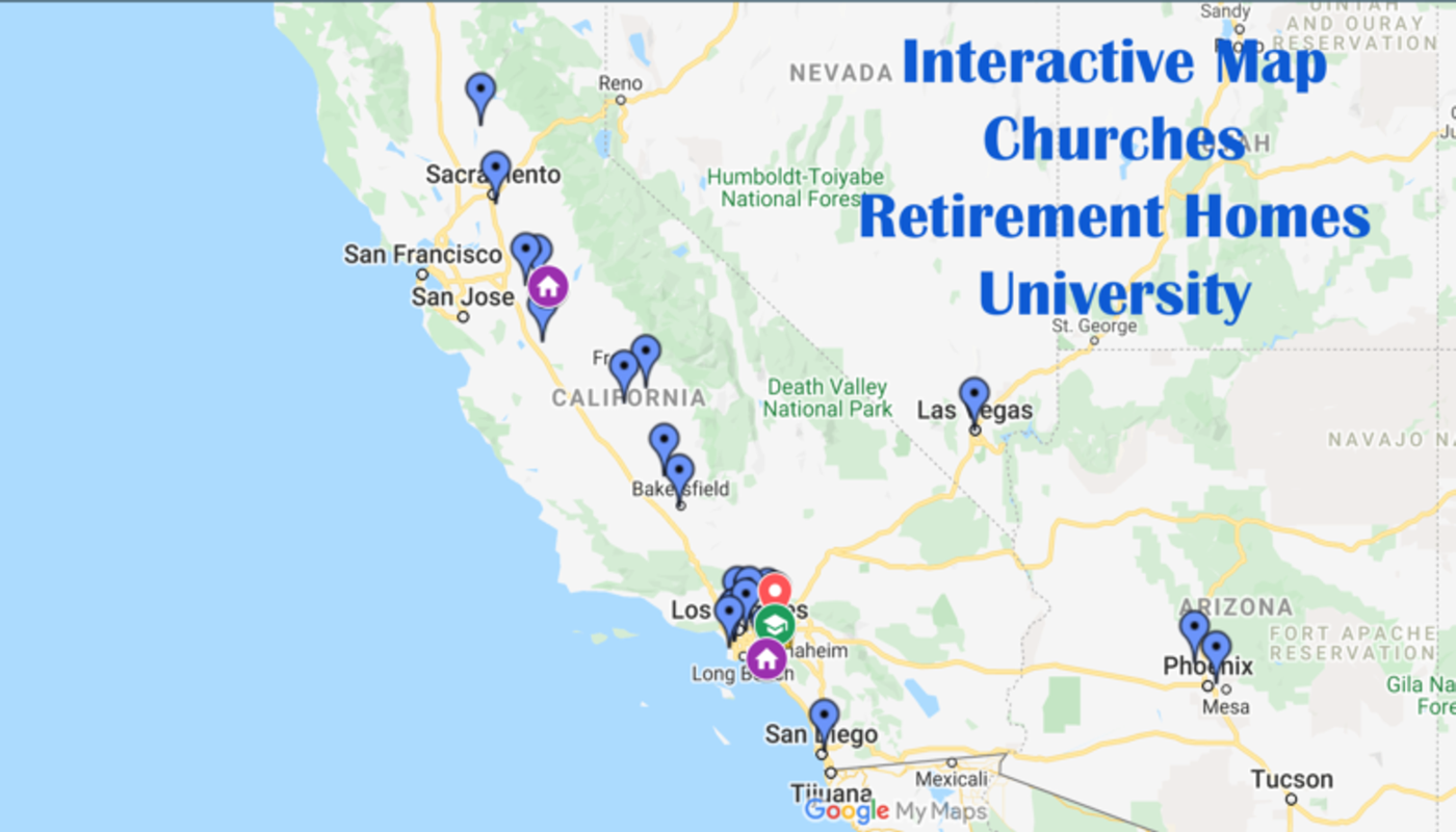 AZ, CA and NV Congregations